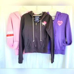 PINK - Bundle of 3 - Hooded Sweatshirts, Size Medium